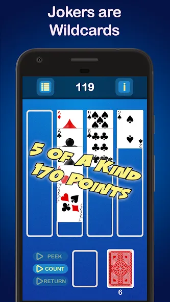 Puzzle Poker Joker's Wild на Андроид — Мод Много денег — скриншот 3