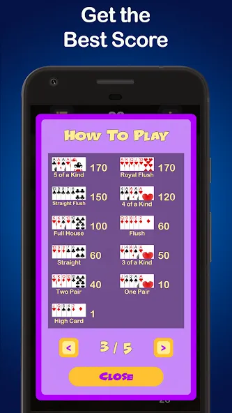Puzzle Poker Joker's Wild на Андроид — Мод Много денег — скриншот 5