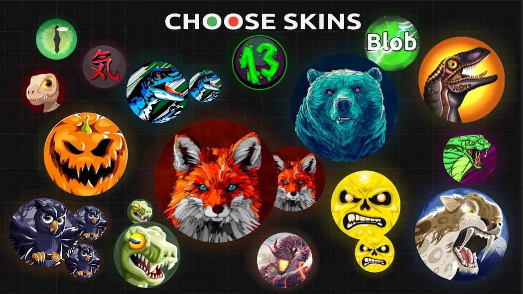 Взломанная Blob.io - Multiplayer io games на Андроид — Бессмертие и масса — скриншот 4