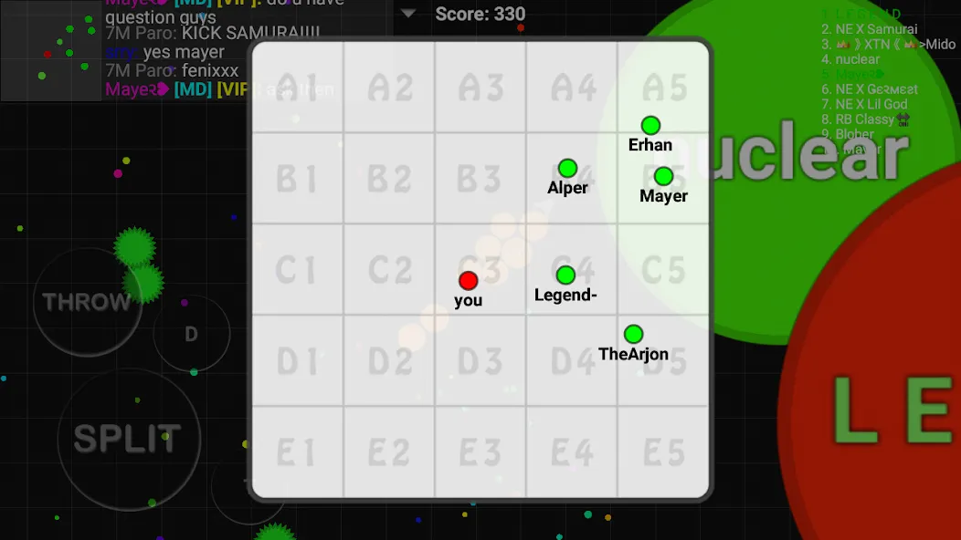 Взломанная Blob.io - Multiplayer io games на Андроид — Бессмертие и масса — скриншот 5