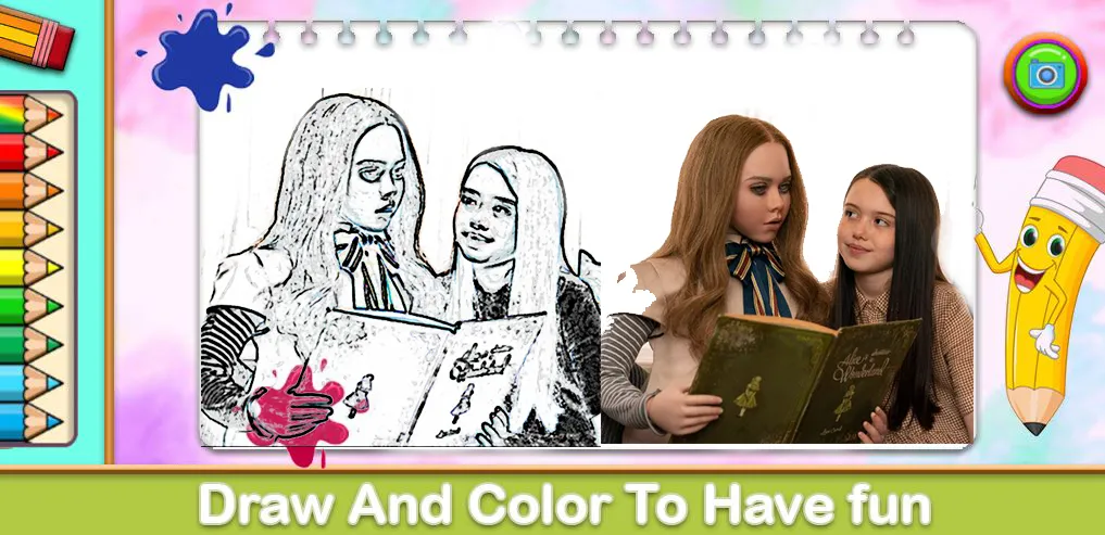 Скачать Megan Coloring Game (Мод: Все цвета разблокированы) на Андроид — скриншот 2