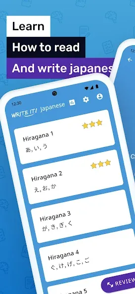 Скачать Write It! Japanese с модом — Все языковые уровни разблокированы — скриншот 1