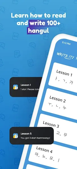 Скачать Write It! Korean MOD APK — Премиум разблокирован — скриншот 1