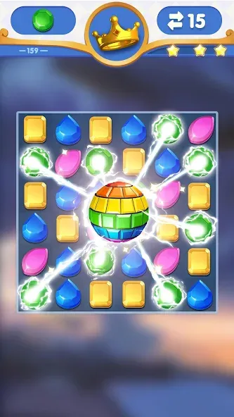 Скачать взлом Dragondodo - Jewel Blast на Андроид — Много денег — скриншот 1