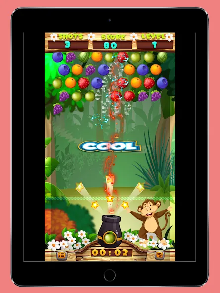 Скачать Fruits Shooter Pop на Андроид — Много денег — скриншот 1