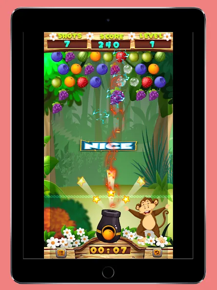 Скачать Fruits Shooter Pop на Андроид — Много денег — скриншот 2