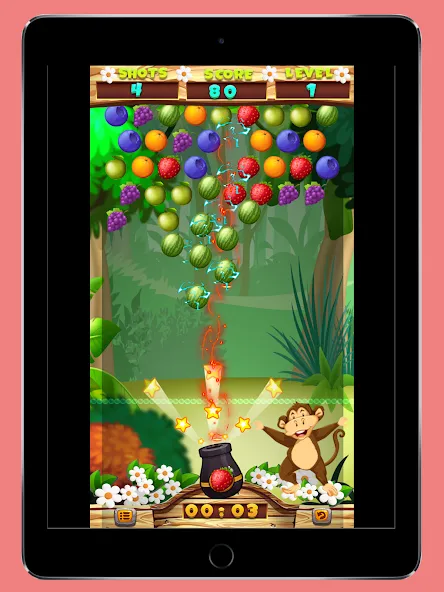 Скачать Fruits Shooter Pop на Андроид — Много денег — скриншот 4