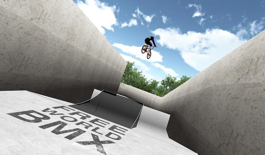 Free World BMX MOD APK на Android — Много денег и всё открыто — скриншот 1