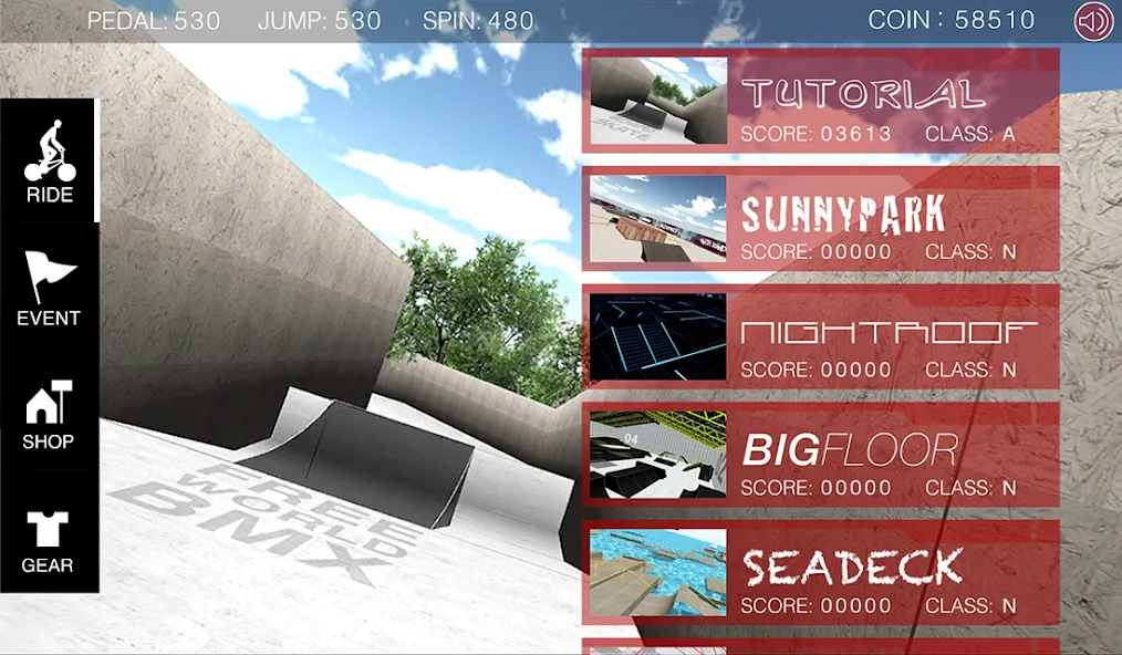 Free World BMX MOD APK на Android — Много денег и всё открыто — скриншот 5
