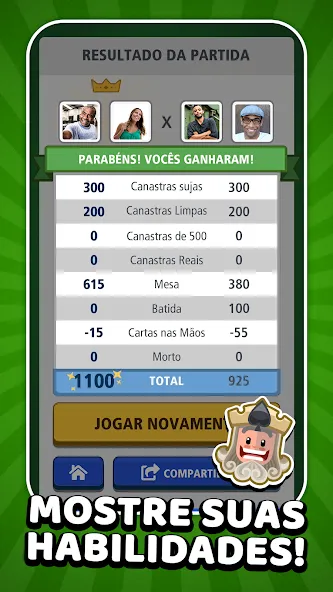 Скачать взлом Buraco Jogatina: Card Games на Андроид — Много денег и без рекламы — скриншот 4
