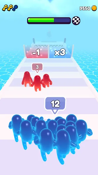 Скачать Join Blob Clash 3D: Mob Runner с модом — Много денег и без рекламы — скриншот 3