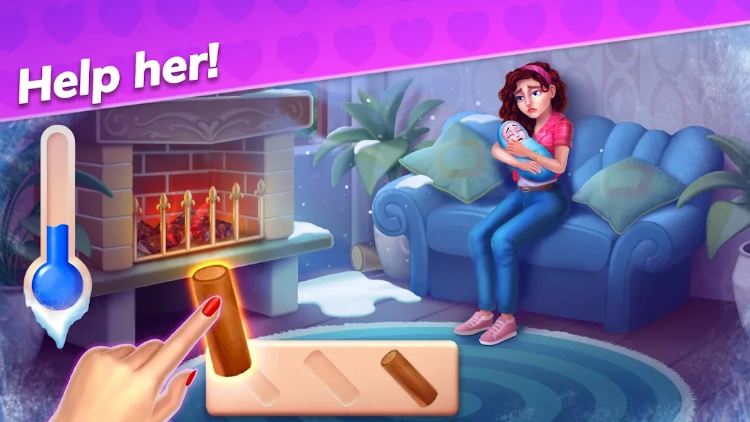 Скачать Emma's Mansion: Design & Match (Мод: Много денег) на Андроид — скриншот 2