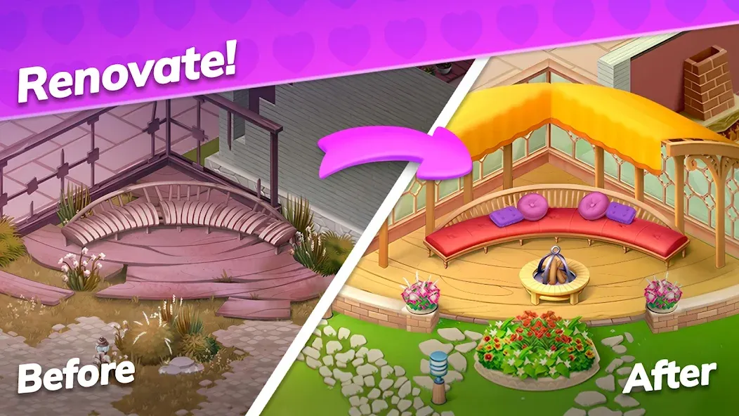 Скачать Emma's Mansion: Design & Match (Мод: Много денег) на Андроид — скриншот 3