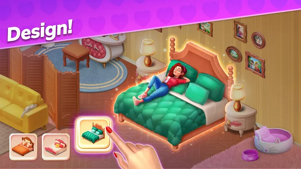 Скачать Emma's Mansion: Design & Match (Мод: Много денег) на Андроид — скриншот 4