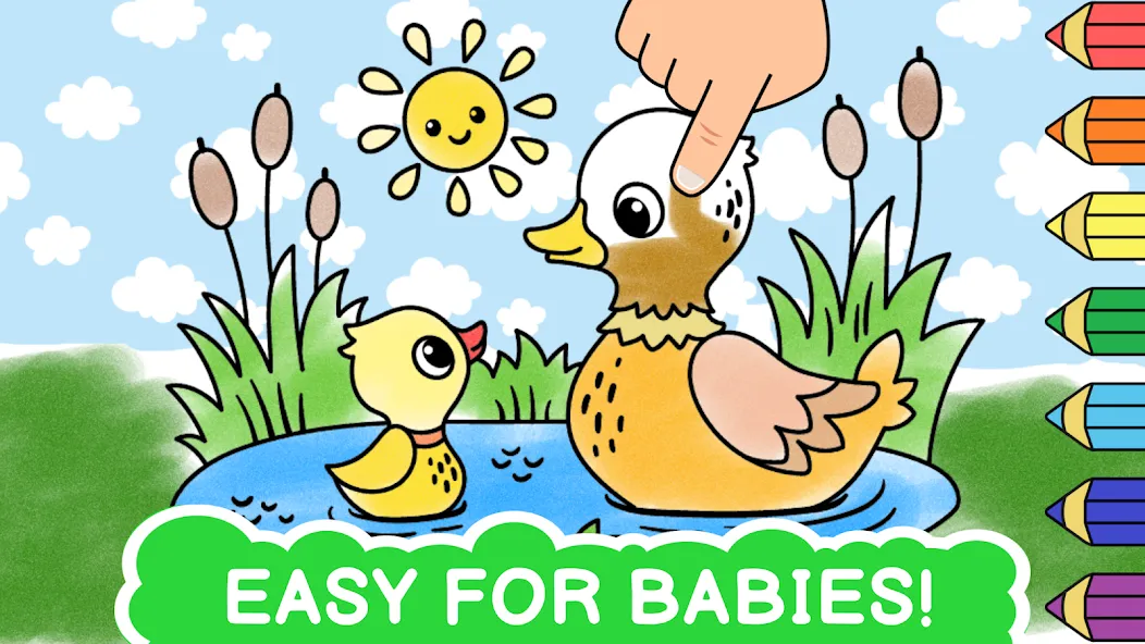 Easy coloring book for kids на Андроид — Все цвета разблокированы — скриншот 1 Easy coloring book for kids на Андроид — Все цвета разблокированы — скриншот 1
