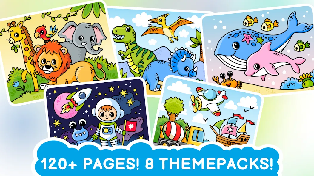 Easy coloring book for kids на Андроид — Все цвета разблокированы — скриншот 2 Easy coloring book for kids на Андроид — Все цвета разблокированы — скриншот 2