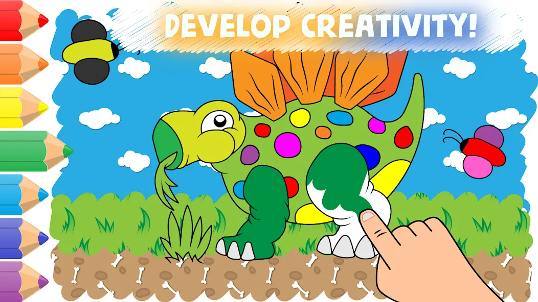 Easy coloring pages for kids MOD — Всё открыто на Андроид — скриншот 1