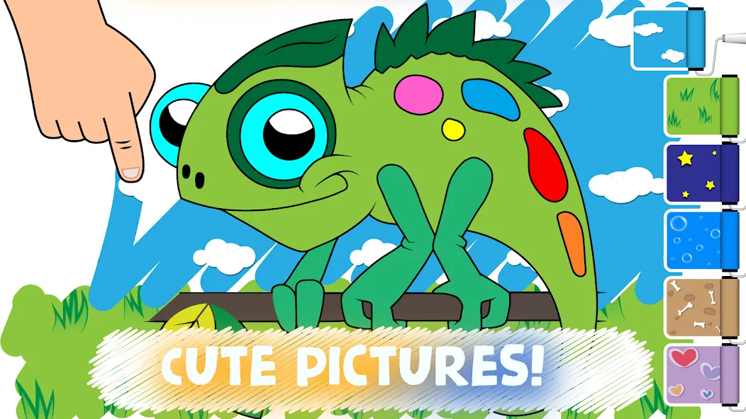 Easy coloring pages for kids MOD — Всё открыто на Андроид — скриншот 4