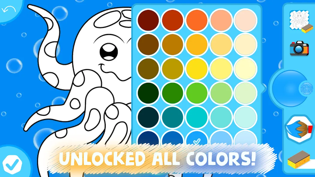 Easy coloring pages for kids MOD — Всё открыто на Андроид — скриншот 5