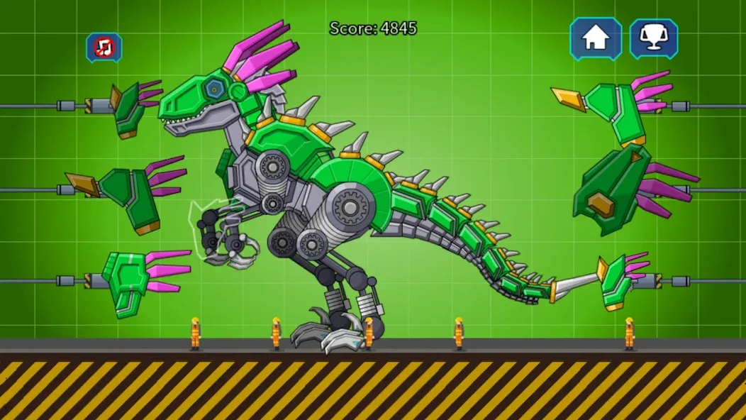 Скачать Velociraptor Rex Dino Robot MOD APK — Много денег — скриншот 5