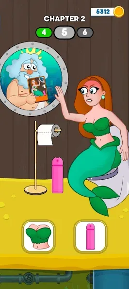 Скачать Neptune vs Mermaid: Fish Prank MOD APK — Много денег — скриншот 3