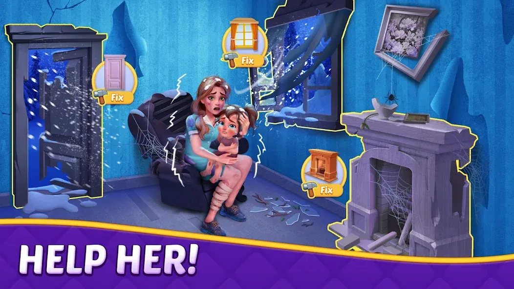 Скачать Matching Story - Puzzle Games (Мод: Много денег) на Андроид — скриншот 1