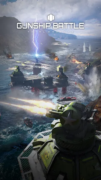 Gunship Battle Total Warfare на Андроид — Много денег — скриншот 1