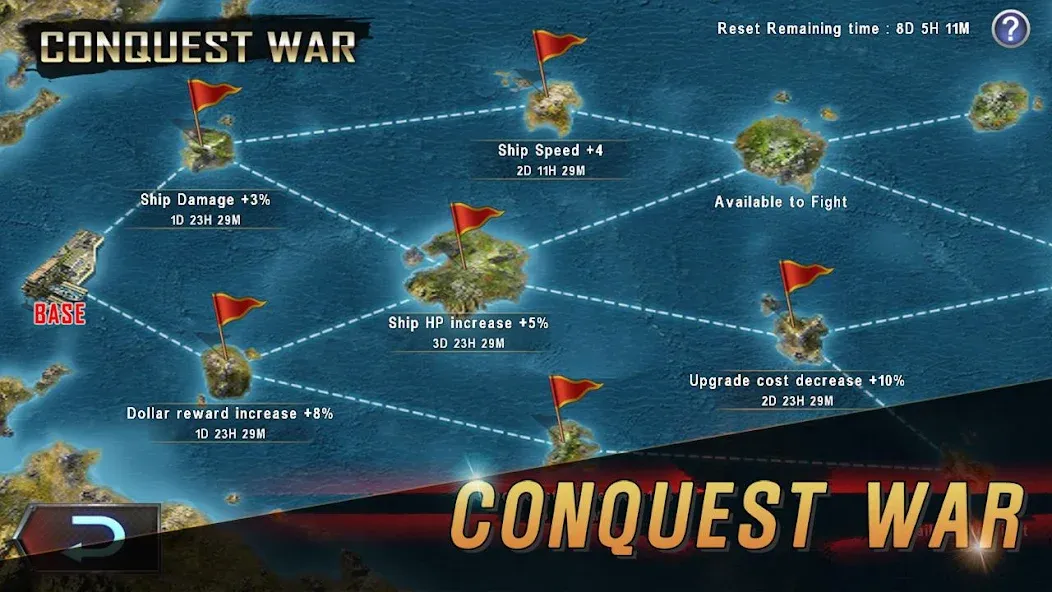 Скачать WARSHIP BATTLE:3D World War II на Андроид — Много денег и золото — скриншот 4