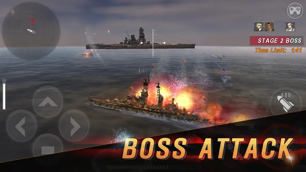 Скачать WARSHIP BATTLE:3D World War II на Андроид — Много денег и золото — скриншот 5