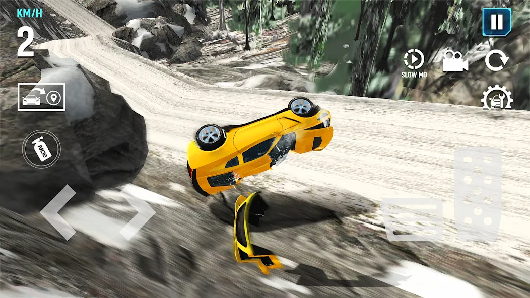 Скачать Mega Car Crash Simulator (Мод: Много денег) на Андроид — скриншот 4