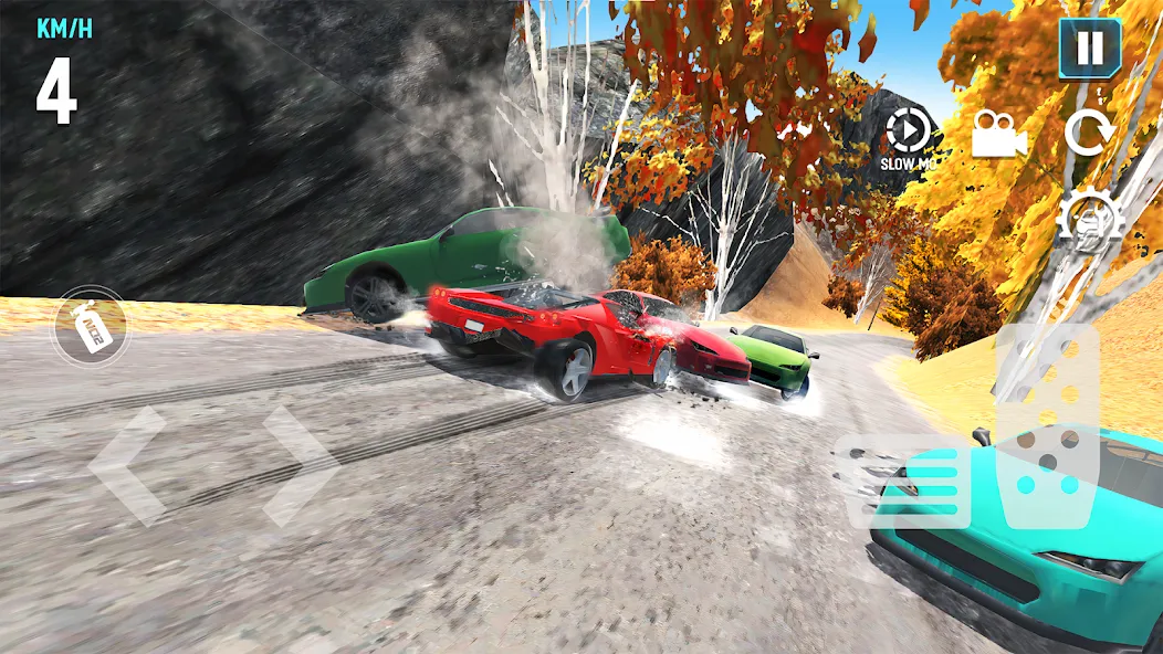 Скачать Mega Car Crash Simulator (Мод: Много денег) на Андроид — скриншот 5