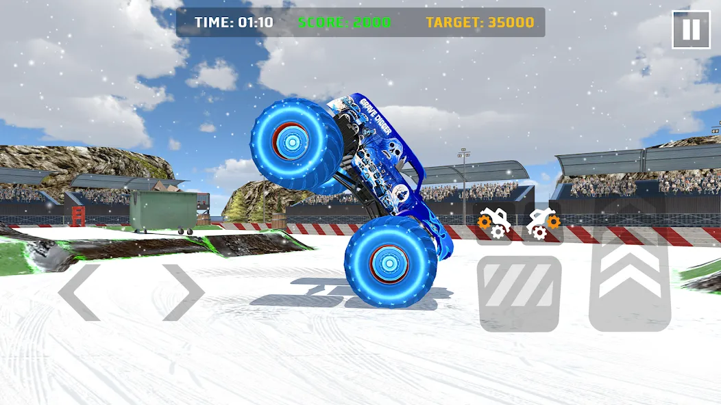 Скачать взлом Car Games: Monster Truck Stunt на Андроид — Много денег — скриншот 2