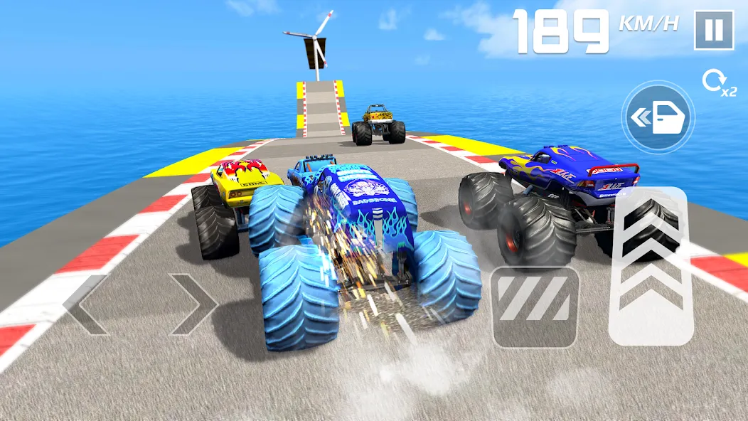 Скачать взлом Car Games: Monster Truck Stunt на Андроид — Много денег — скриншот 5