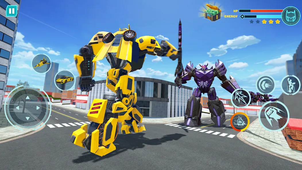 Скачать Robot Game: Transform & Fight на Андроид — Много денег — скриншот 1 Скачать Robot Game: Transform & Fight на Андроид — Много денег — скриншот 1