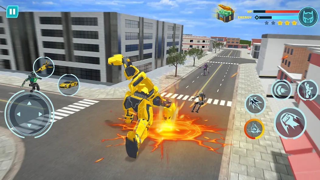 Скачать Robot Game: Transform & Fight на Андроид — Много денег — скриншот 4 Скачать Robot Game: Transform & Fight на Андроид — Много денег — скриншот 4
