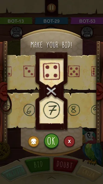 Pirate's Dice — Взломанная версия (Много денег) — скриншот 2