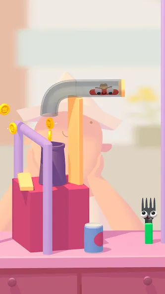 Fork N Sausage — Мод: Много денег и без рекламы — скриншот 3 Fork N Sausage — Мод: Много денег и без рекламы — скриншот 3
