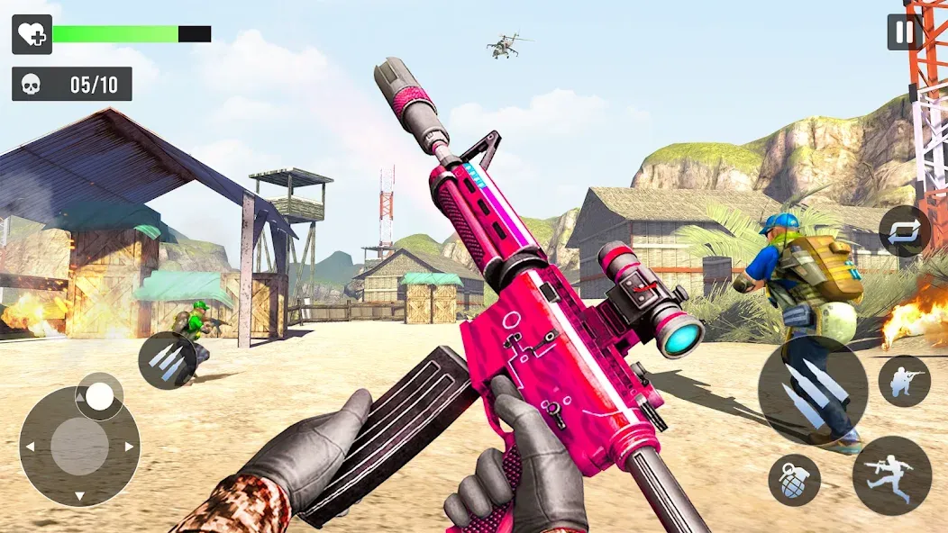 Скачать Gun Games - FPS Shooting Games на Android — Много денег — скриншот 1