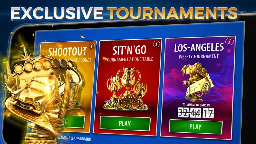 Texas Hold'em Poker: Pokerist MOD APK — Много денег — скриншот 2