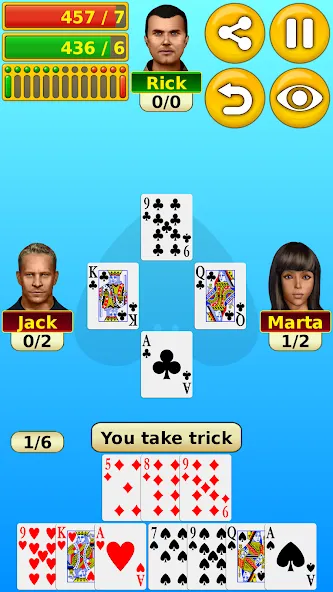Взломанная Spades на Андроид — Много денег — скриншот 2 Взломанная Spades на Андроид — Много денег — скриншот 2