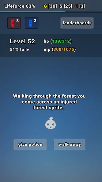 Exp Minima: Relaxing Text RPG Mod APK Много денег и без рекламы — Скачать на Андроид — скриншот 2