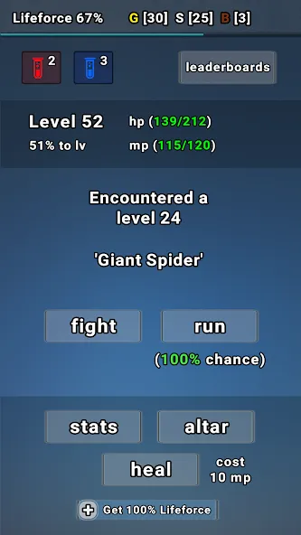 Exp Minima: Relaxing Text RPG Mod APK Много денег и без рекламы — Скачать на Андроид — скриншот 3