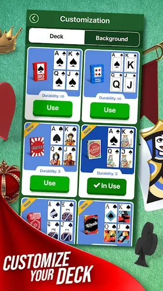 Solitaire + Card Game by Zynga — Мод: Бесконечные монеты и подсказки — скриншот 4