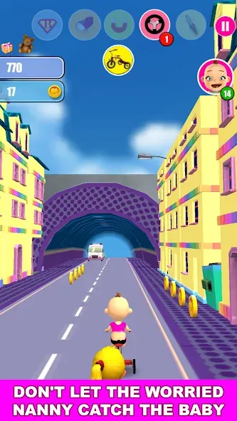 Baby Run The Babysitter Escape — Мод: Много денег — скриншот 3