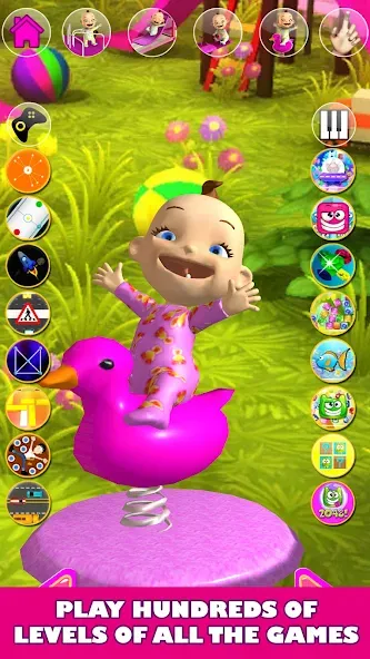 Talking Babsy Baby MOD — Много денег и всё открыто на Андроид — скриншот 2