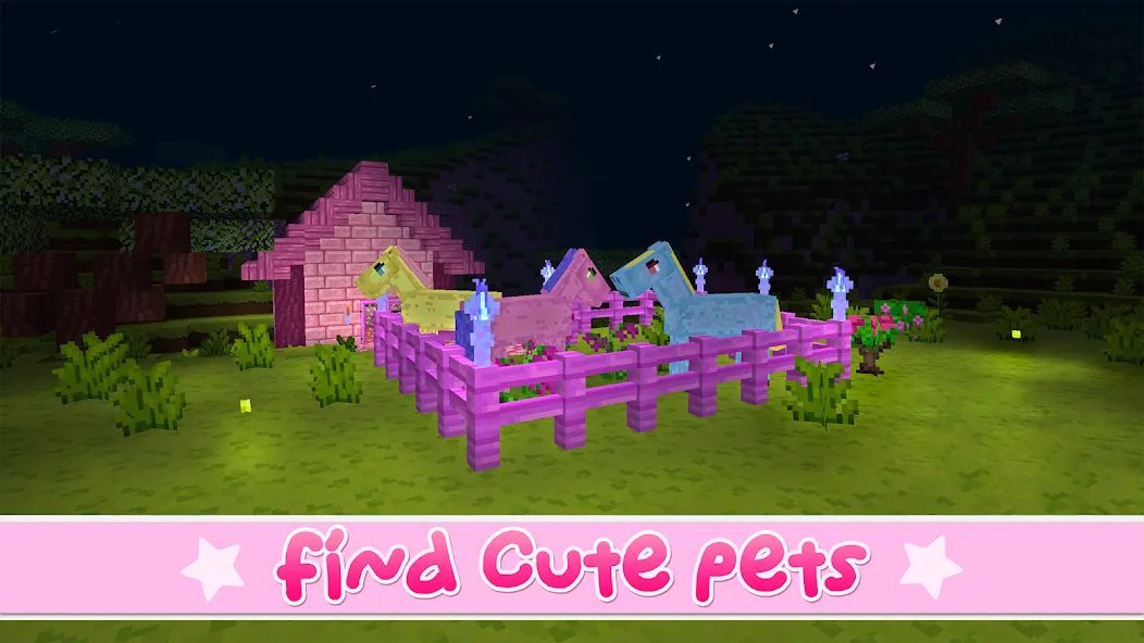 Скачать Kawaii World - Craft and Build с модом — Все разблокировано — скриншот 1