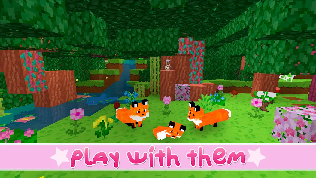 Скачать Kawaii World - Craft and Build с модом — Все разблокировано — скриншот 2