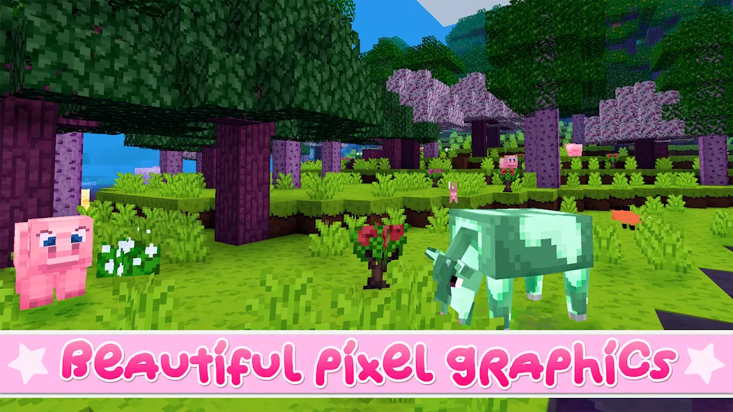 Скачать Kawaii World - Craft and Build с модом — Все разблокировано — скриншот 4