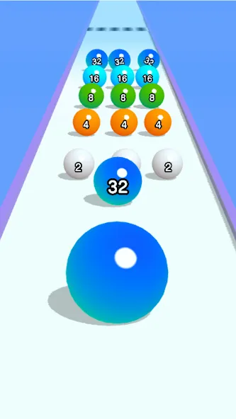 Скачать Ball Run 2048: merge number на телефон — Много денег — скриншот 3