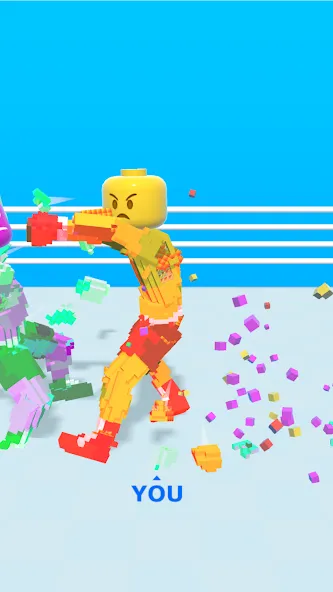 Block Fighter: Boxing Battle на Андроид — Мод Много денег — скриншот 2 Block Fighter: Boxing Battle на Андроид — Мод Много денег — скриншот 2